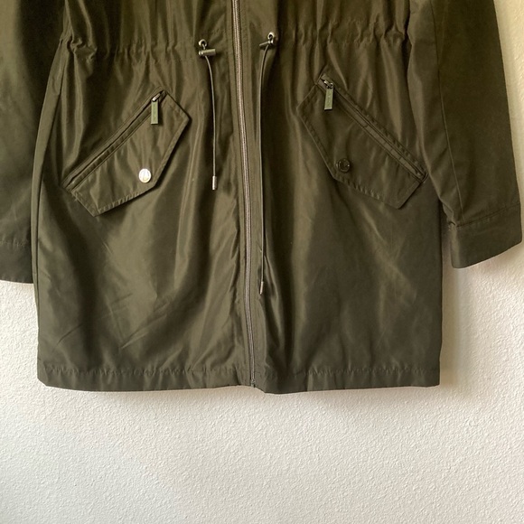 Michael Kors Black Polyester Windbreak Waterproof Hooded Parka Jacket size M - Picture 4 of 15
